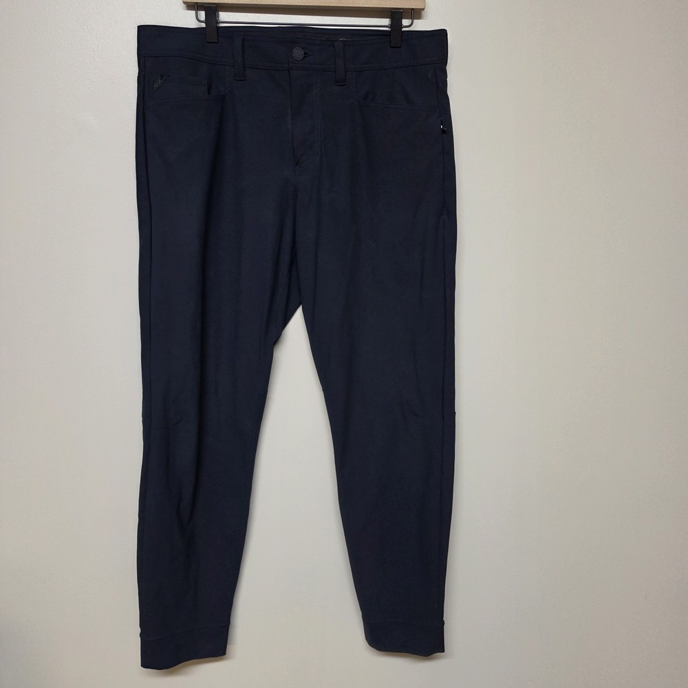 Rhone Commuter Slim Jogger Pant Mens 34 (36x29) Blue Tapered Stretch Flex 100151
